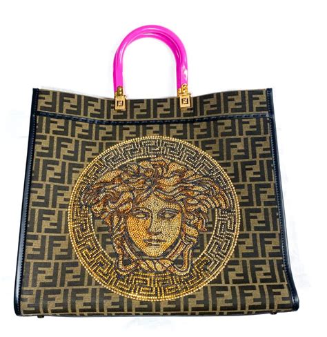 fendi versace tote bag|Fendi tote bag sale.